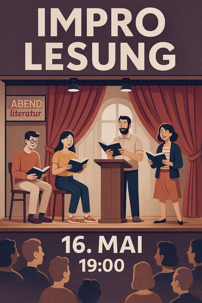 ImproLesung 16.05.2025 im KiezKlub Vital in Friedrichshagen