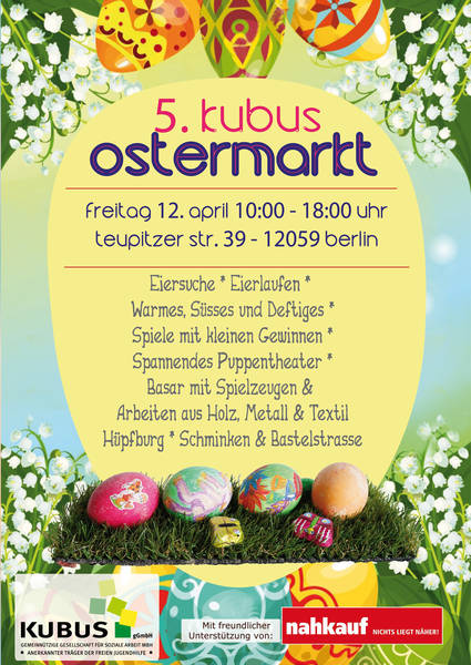 Willkommen zum 5. KUBUS Ostermarkt