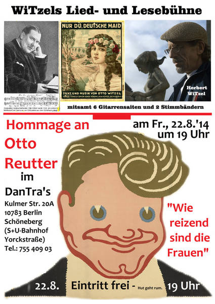 WiTzels Lied- und Lesebühne: "Otto Reutter Abend"