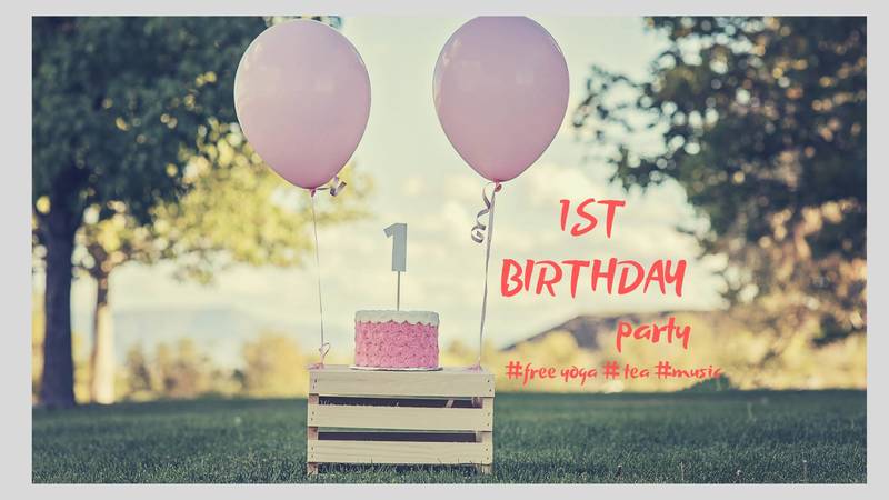 Yoga Hub's 1st birthday - free yoga and party!