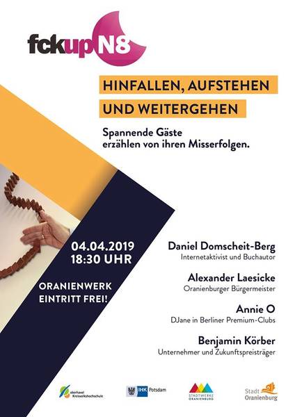 fuckupN8 in Oranienburg bei Berlin am 4.4.19 um 18:30 Uhr