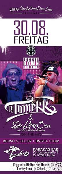 DJ TOMEKK-- BOOGIE DOWN BERLIN CREW TRIFFT AUF ZULU-NATION 