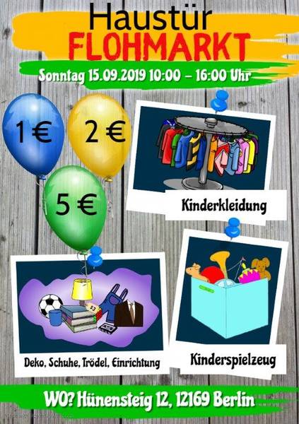Haustür Flohmarkt in Steglitz 