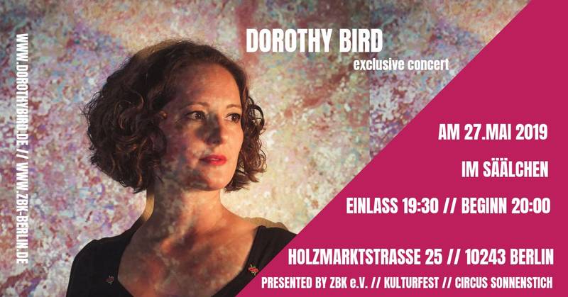 Dorothy Bird exclusive concert Kulturfest Circus Sonnenstich