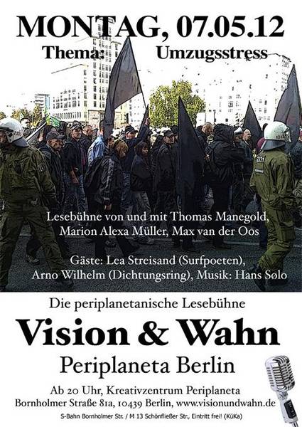 Lesebühne Vision & Wahn: "Umzugsstress"