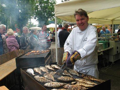 Franzosisches Fischfest -zFAªte du Poisson- in Berlin am 21.4. 