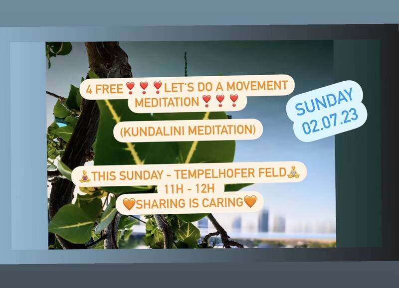 Let`s do a free Kundalini-Meditation on Tempelhofer Feld // 11h - 12h