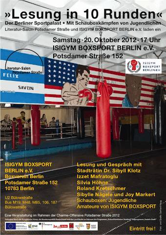 Im Boxring: »Lesung in 10 Runden« mit Schauboxen