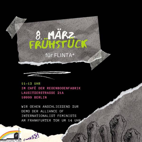 "Frühstück für FLINTA*" - im RegenbogenCafé