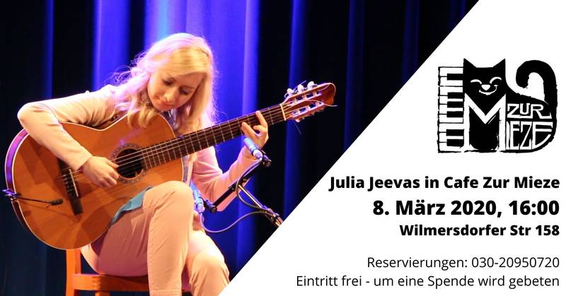 Guitar concert in Cafe Zur Mieze