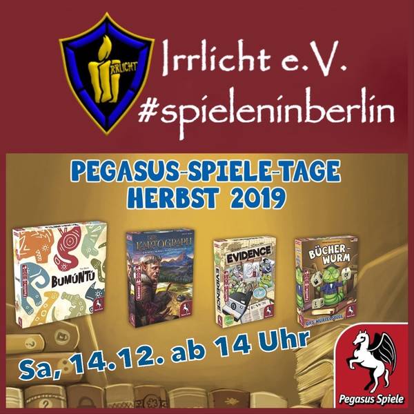 WeltenSchmiede Spieletag am 14. Dezember 2019 - Pegasus-Spiele-Tage