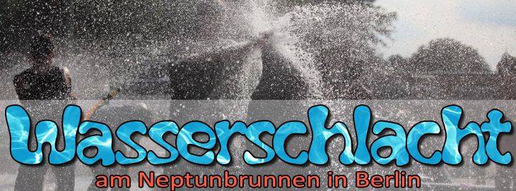 Wasserschlacht am Netptunbrunnen