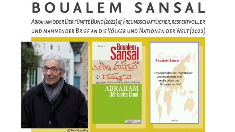 Lesung und Diskussion mit Boualem Sansal