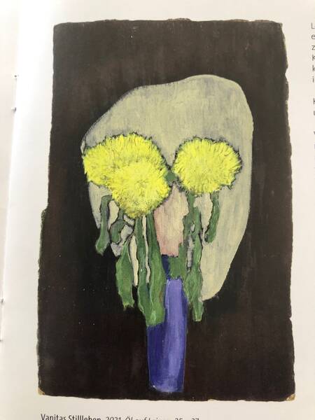 Vielen Dank für die Blumen! Malerei von Sarah Schultz und Yanka Smetanina