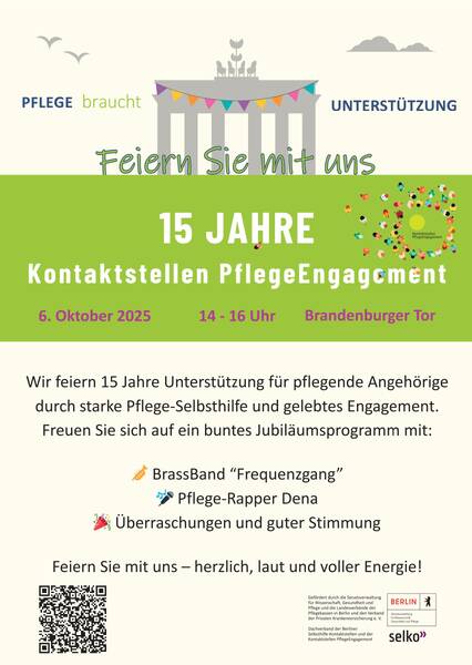 Jubiläumskundgebung: „Pflege braucht Unterstützung“
