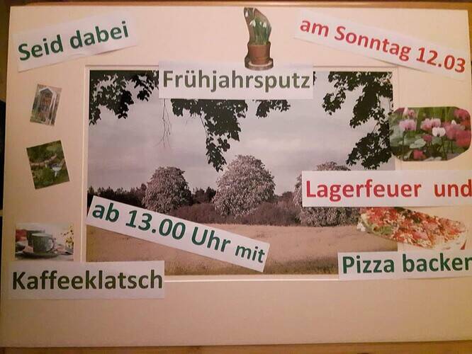 Frühjahrsgartenputz