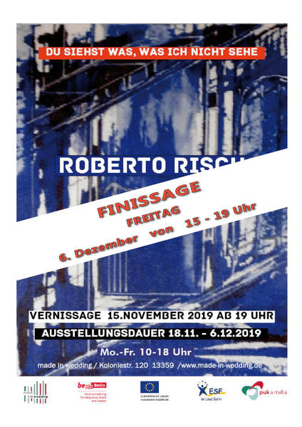 FINISSAGE  "Du siehst was, was ich nicht sehe" - Aquarelle, Zeichnungen und Gemälde