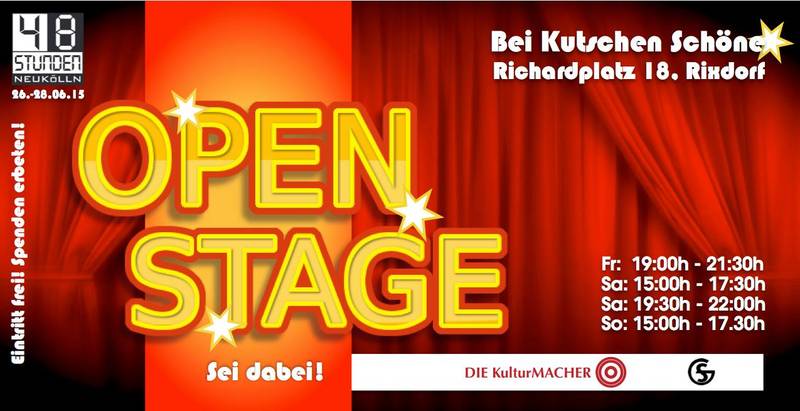 Open Stage bei Kutschen Schöne Neukölln (im Rahmen 48-Std-Neukölln)