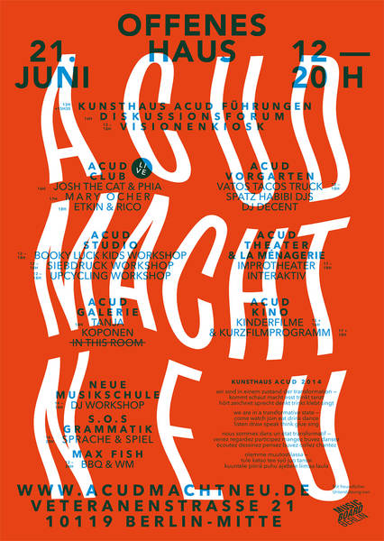 Acud: Offenes Haus mit Programm