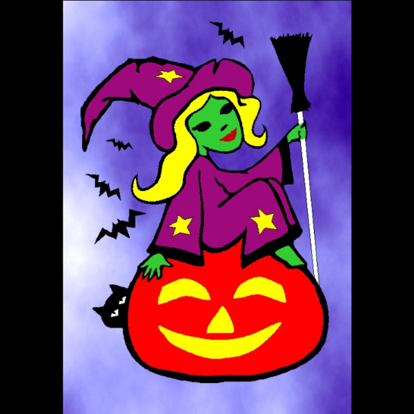 Halloween mit offenem Klebefolien Sandbilder Workshop der Sandelfe / Steglitz