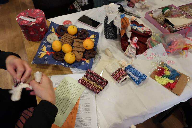 Deko basteln und Feuerschale am dritten Advent