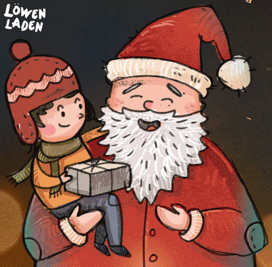 Große Weihnachtsfeier im Löwenladen