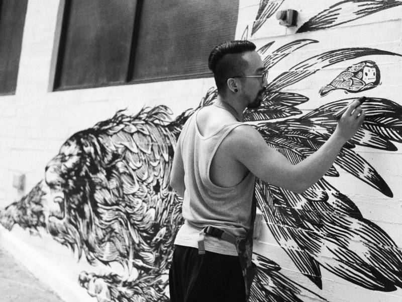 Tiger Air-Ink™ Live Painting und Painting Battle