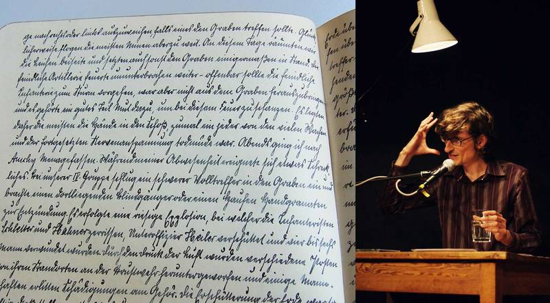 Tagebuch-Lesung (Premiere): Das Kriegstagebuch des Flötisten Pankraz G., Frankreich 1915-18. Erster Teil.