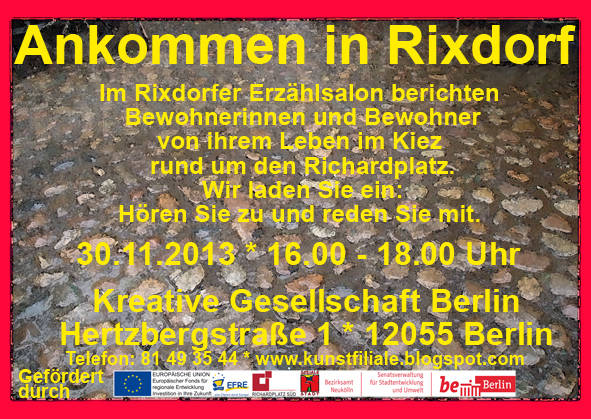 Ankommen in Rixdorf - Rixdorfer Erzählsalon