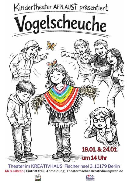 Kindertheater APPLAUSi präsentieren "Vogelscheuche“