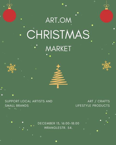Pop-Up Weihnachtsmarkt im Art.OM Studio