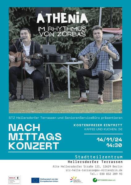 Live und kostenlos: Das griechische Gitarrenduo Athenia