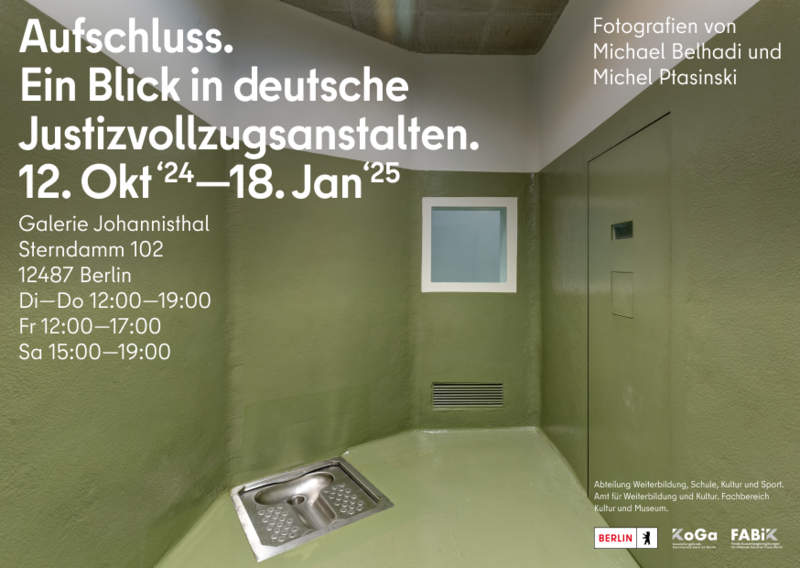 Ausstellung in Galerie Johannisthal: "Aufschluss. Blick in deutsche Justizvollzugsanstalten" (Di - So)