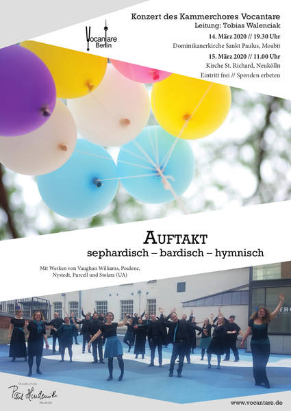 Absage/ Verschoben Auftakt! - "sephardisch – bardisch – hymnisch" Konzert und Uraufführung in Neukölln, Kirche St. Richard