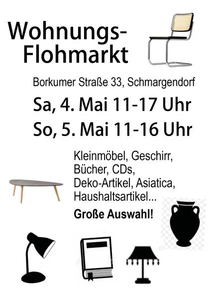 Wohnungsflohmarkt in Berlin-Schmargendorf am 4. + 5. Mai