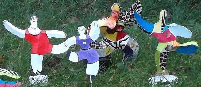 Papierarbeiten im Stile von Picasso