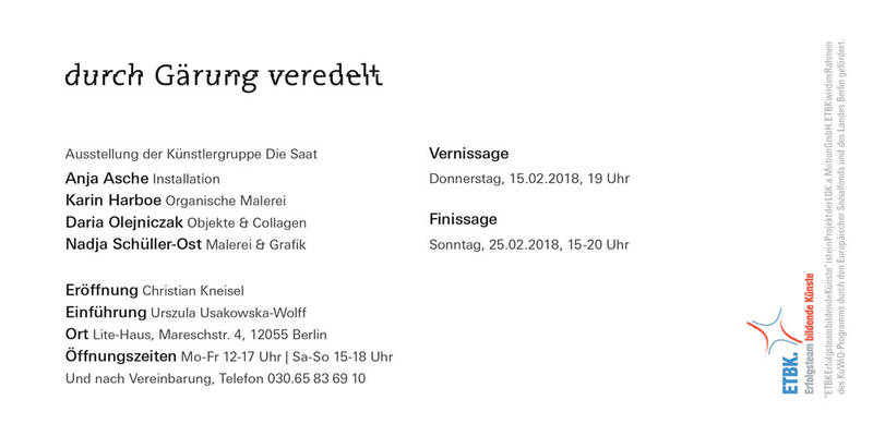 Künstlergruppe 'Die Saat' stellt in Neukölln aus