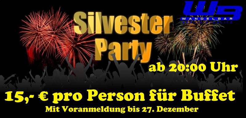 Silvester - Party in der WandelBar - Freier Eintritt 