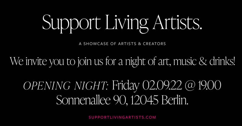 Support Living Artists Opening Night — Live Music and Free Drinks