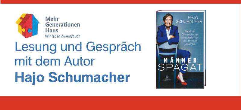 "Männerspagat" - Lesung und Gespräch mit Autor Hajo Schumacher
