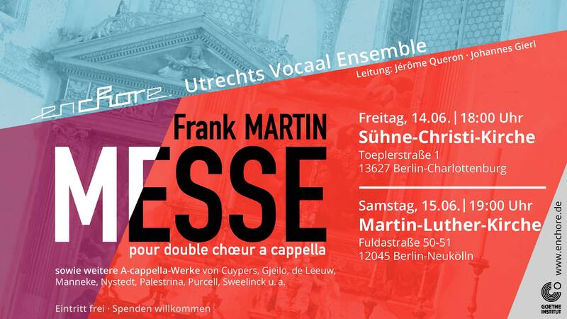Frank Martin - Messe für zwei vierstimmige Chöre a cappella (Chorkonzert)