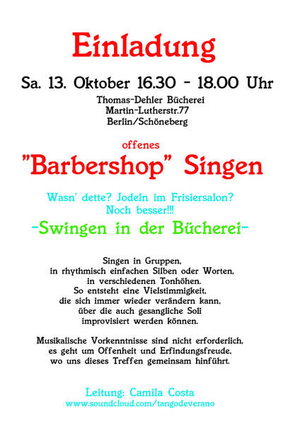 ---Barbershop---Singen in der TDB