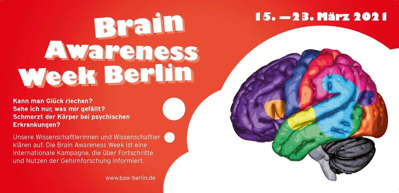 Veranstaltungen während der Brain Awareness Week Berlin (Film, Lesung, Vortrag)