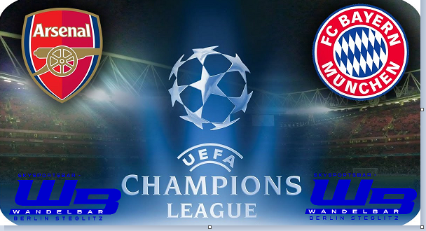 Arsenal vs. FC Bayern München Live auf Großbildleinwand