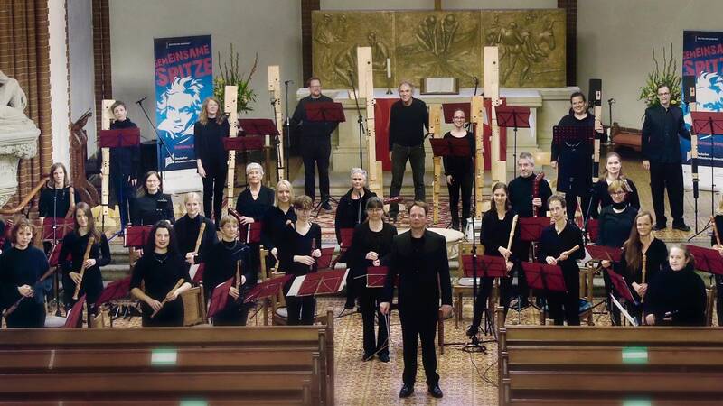 Wassermusik: Konzert des Berliner Blockflöten Orchesters