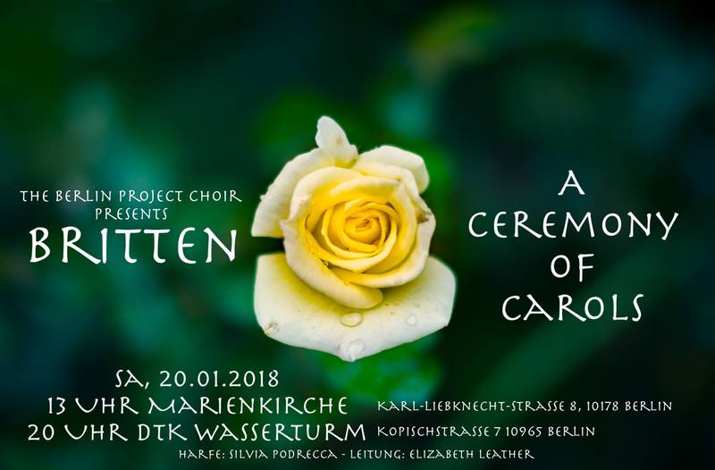 20.01. Chorkonzert: Britten "A Ceremony of Carols"