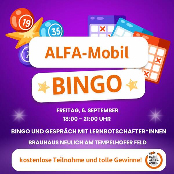 Kostenloses Bingo-Spielen zum Welt-Alphabetisierungs-Tag