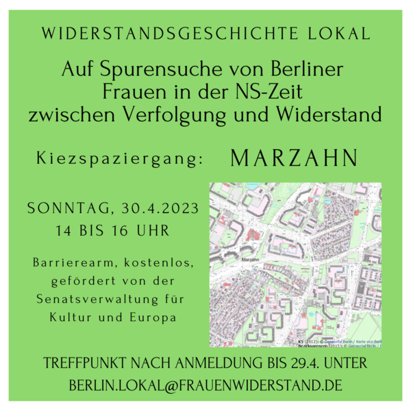 Kiezführung in Marzahn: Frauen in der NS-Zeit zwischen Verfolgung und Widerstand