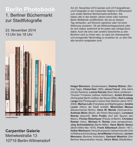 Berlin Photobook - 1. Berliner Büchermarkt zur Stadtfotografie