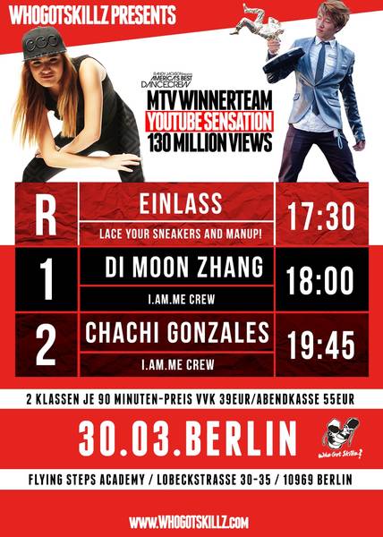 WhoGotSkillz Workshop Tour mit Chachi und Di Moon Zhang